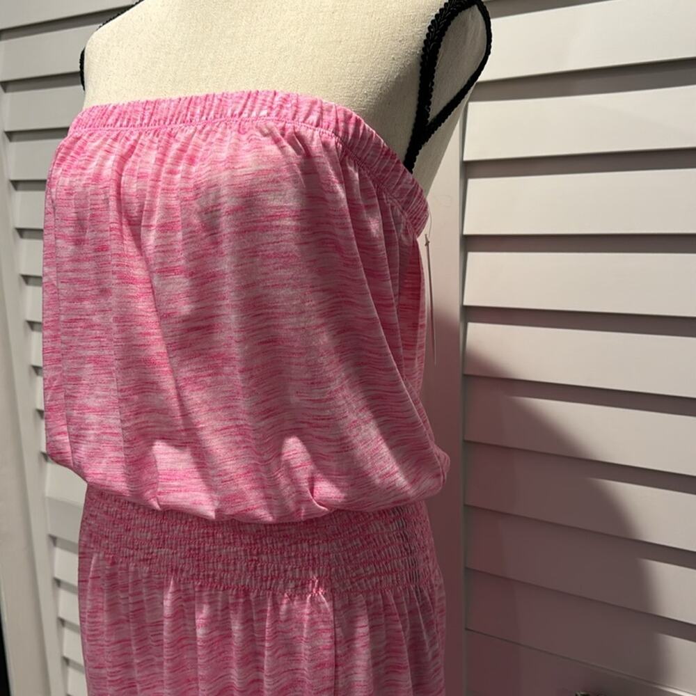 Becca NWT Strapless Beach Dress with front-side Slit in Polyester/Rayon blend. - Picture 5 of 14